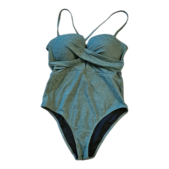 Cupshe. Women's. One Piece Swimsuit. Green. Size Large. NWT. - Picture 3 of 7